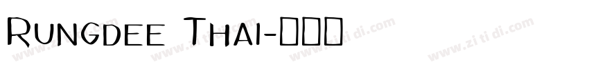 Rungdee Thai字体转换